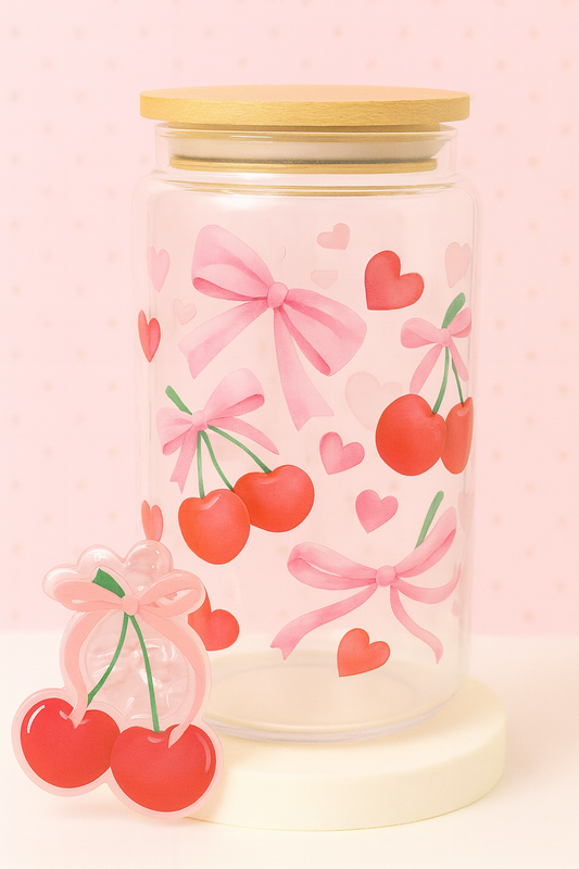 Coquette Cherry Tumbler & Clip