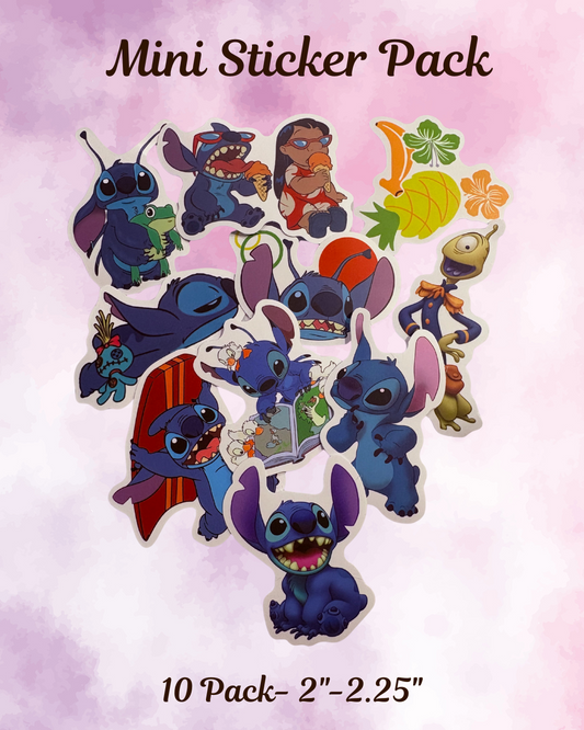 Stitch- Mini Sticker Bundle